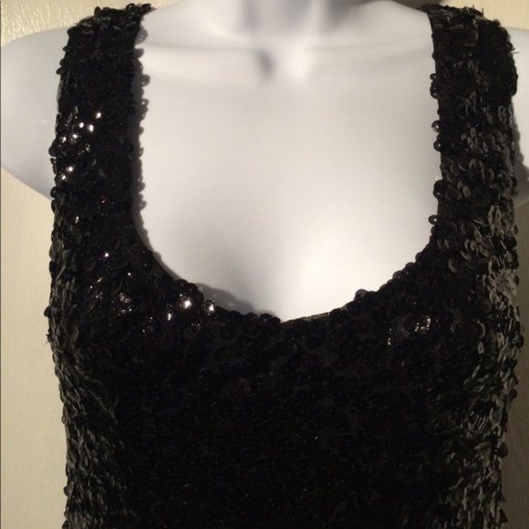 tea n rose Dresses & Skirts - Black sequin party cocktail small dress NWOT M